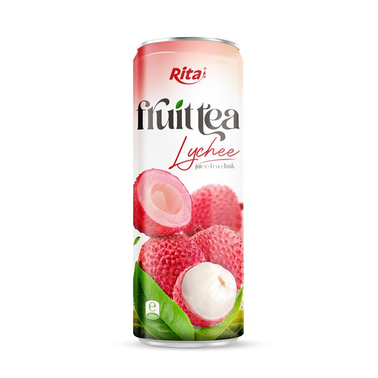 Lychee juice tea drink 330ml Sleek alu can 290224 V7 copy