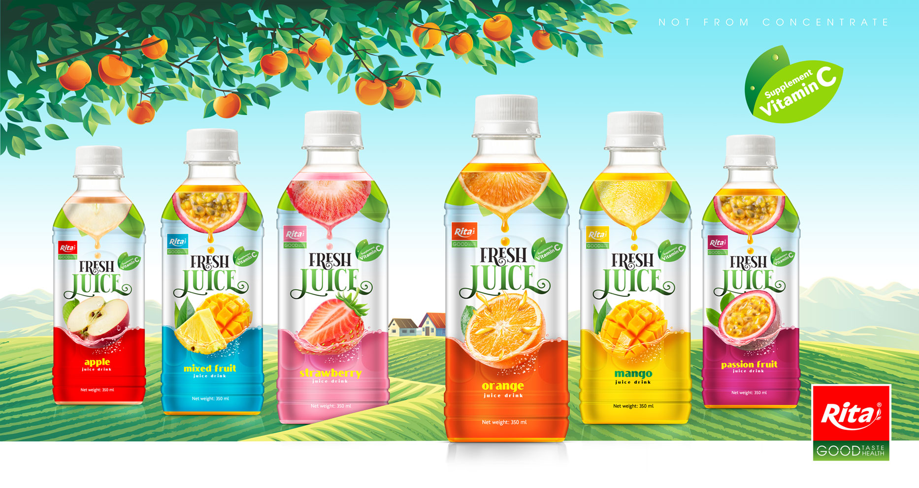 poster Fruit juice 350 ml