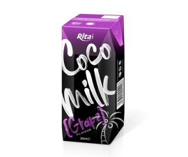 Coco and Grape  Milk  in Aseptic 200ml