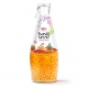290 ML GLASS BOTTLE BASIL SEED WITH PASSION FRUIT JUICE