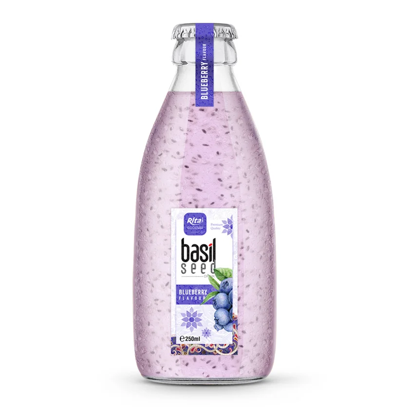 250ml Basil seed drink 4
