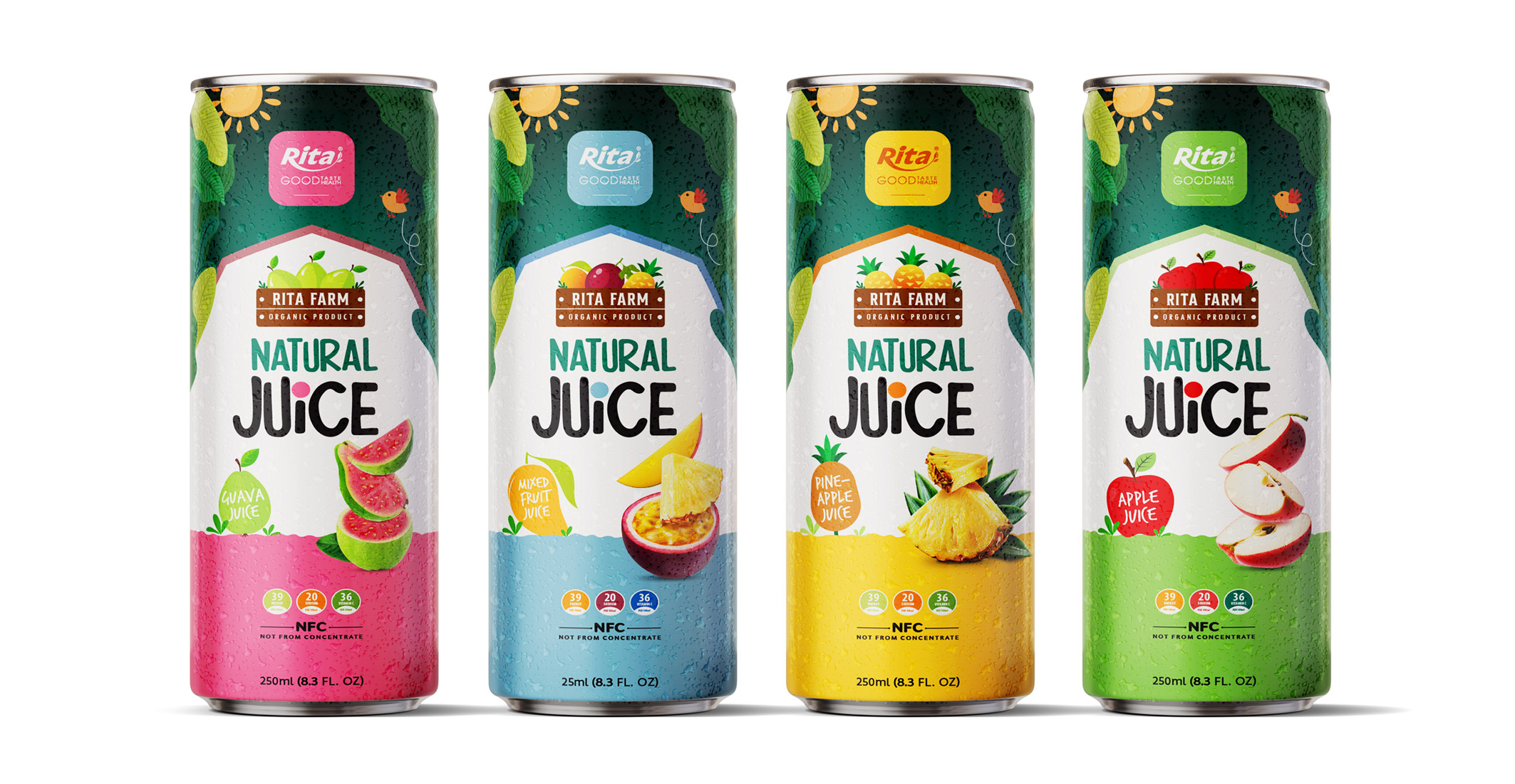 Poster natural juice 250ml can 01