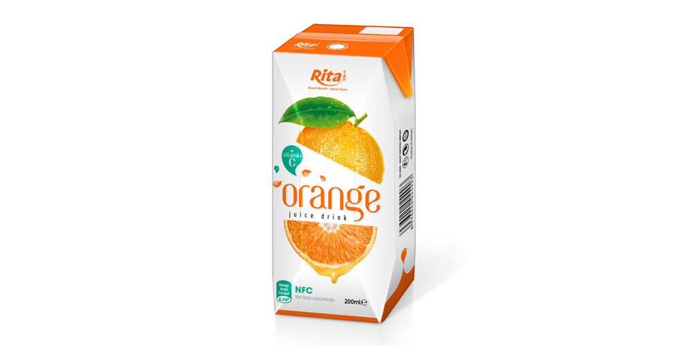 Private label fruit orange juice in prisma pak from RITA juice