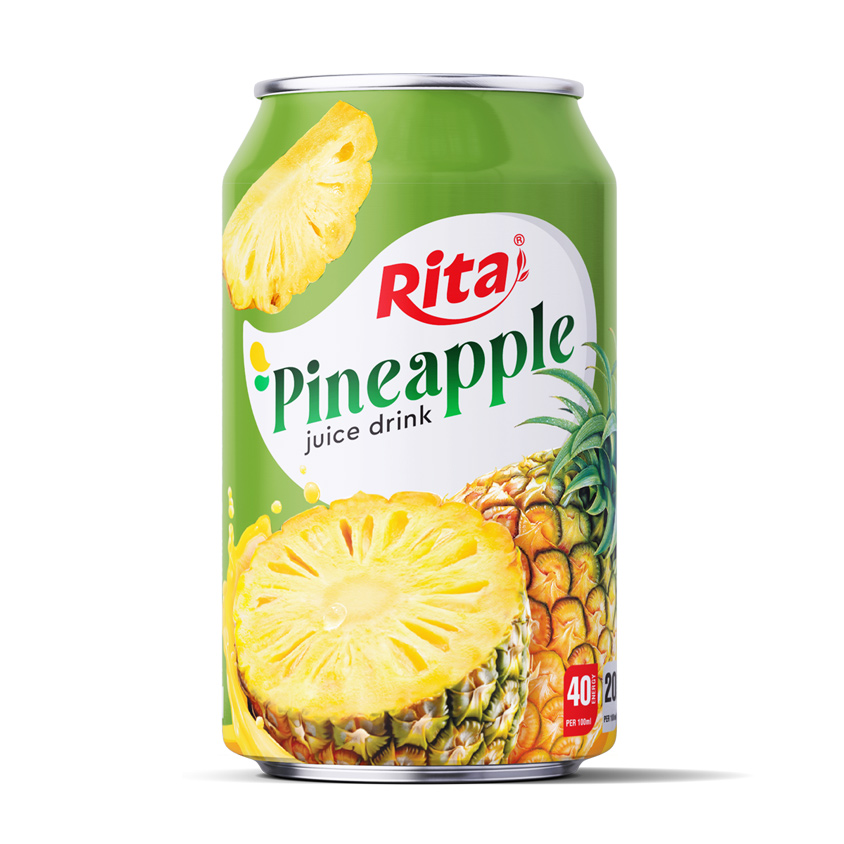 Best Fruit Juice 330ml Short Can With Pineapple Flavor