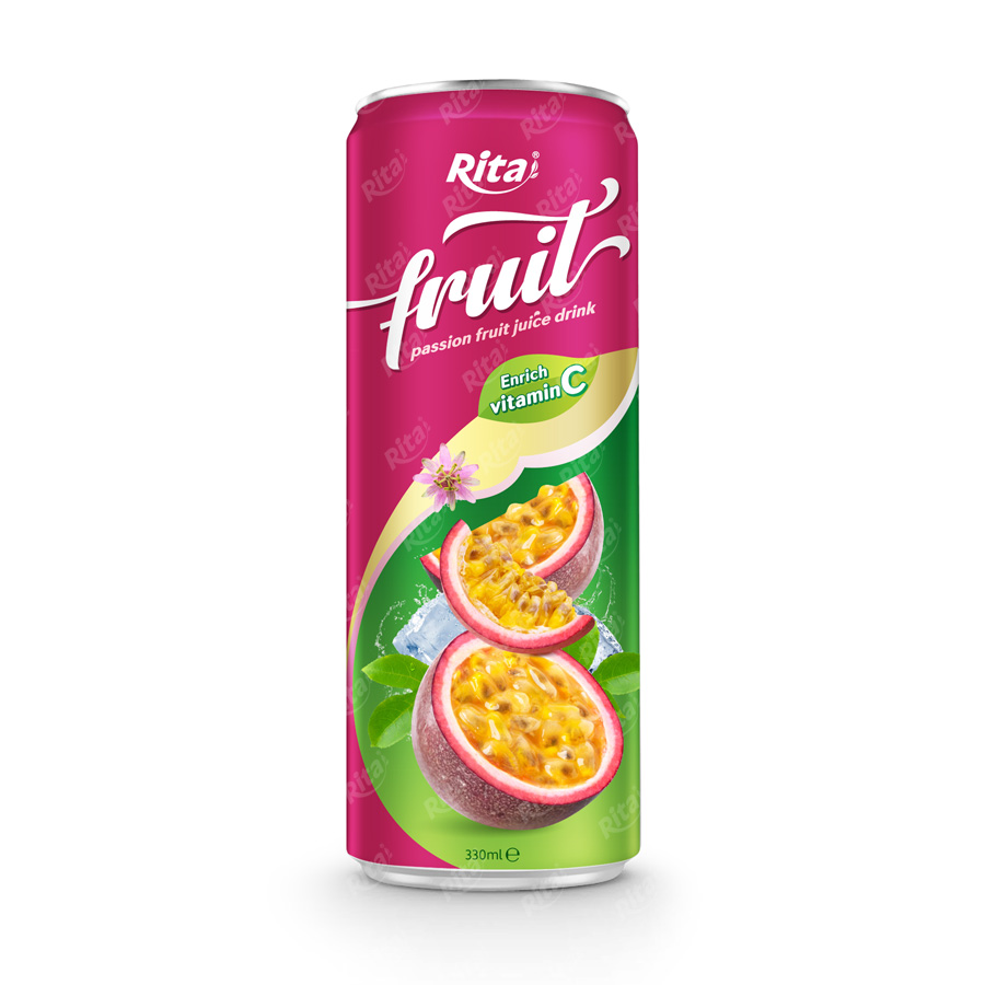 NATURAL PASSION FRUIT JUICE DRINK 330ML CANNED
