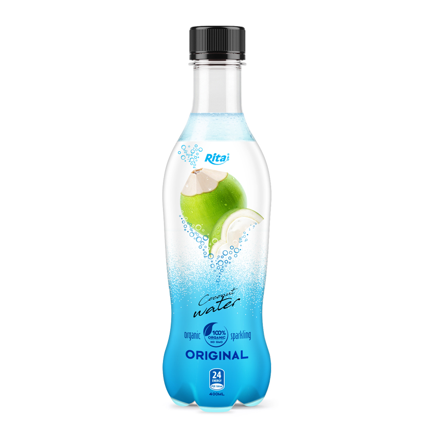 Sparkling Coconut Water  400 ml Bottles Rita Brand
