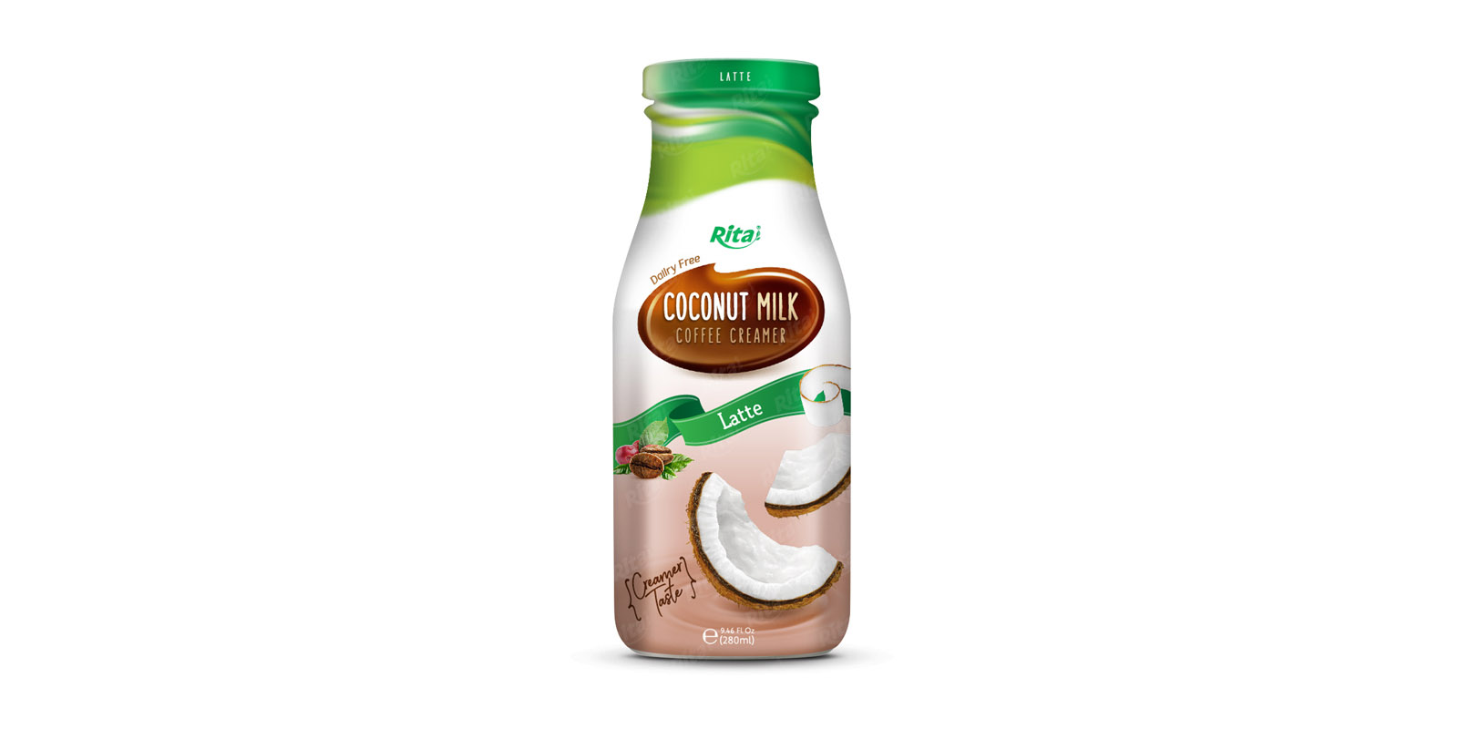  Coconut milk Coffee Creamer in Glass bottle