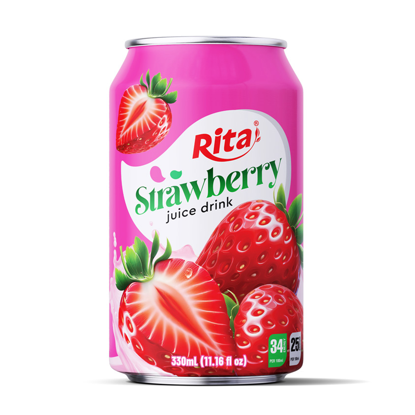 Real Fruit Juice 11.16 Fl Oz Strawberry Juice Drink