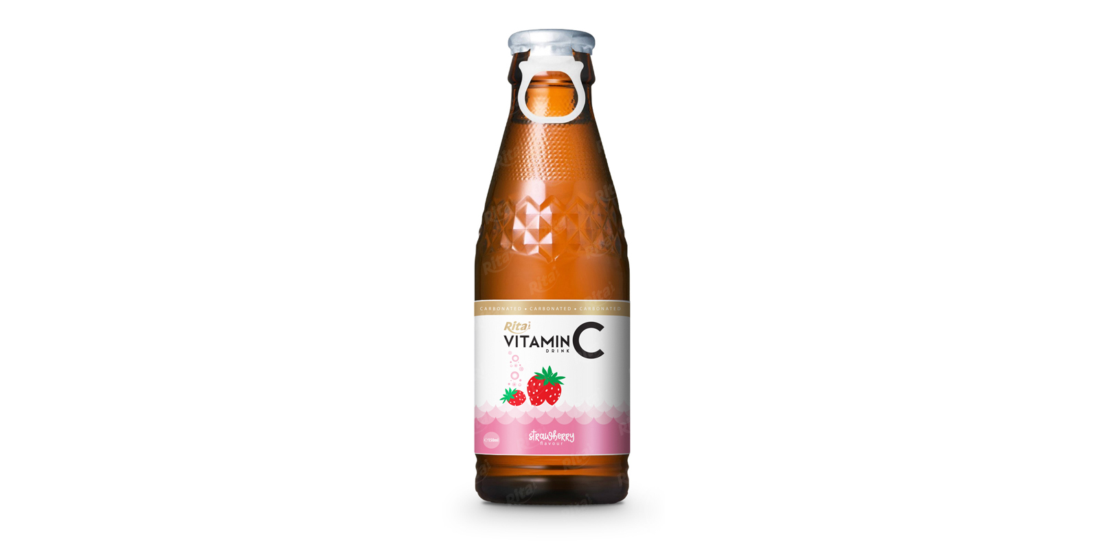 Vitamin C glass bottle Rita beverages