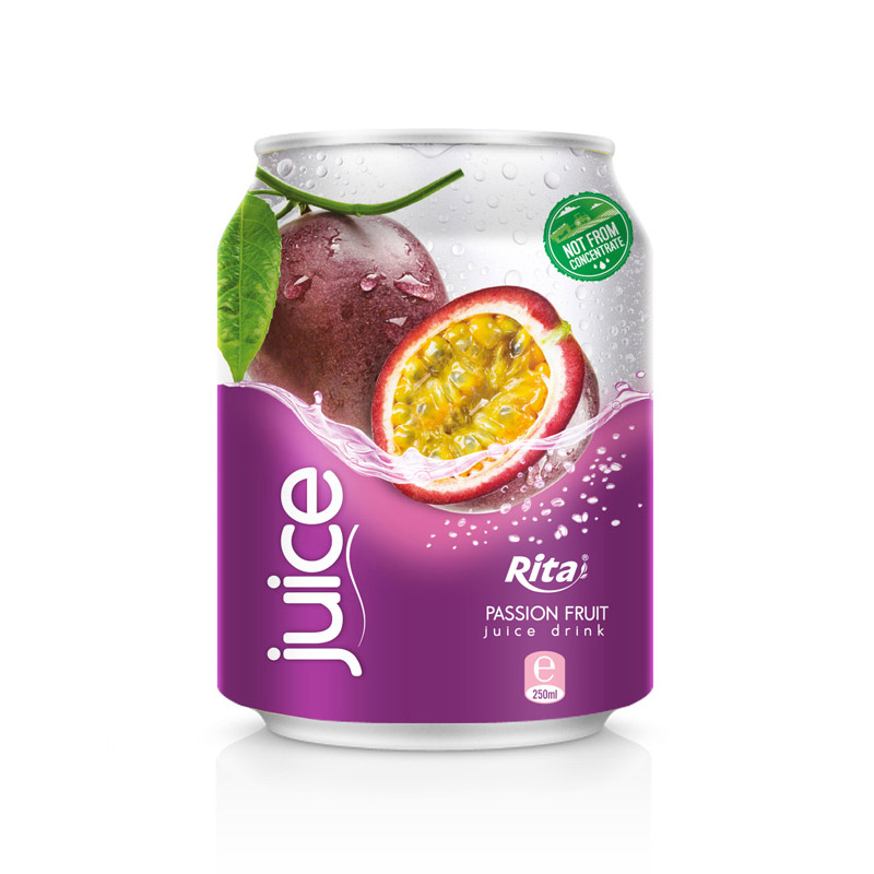 NATURAL PASSION FRUIT JUICE DRINK 250ML CANNED