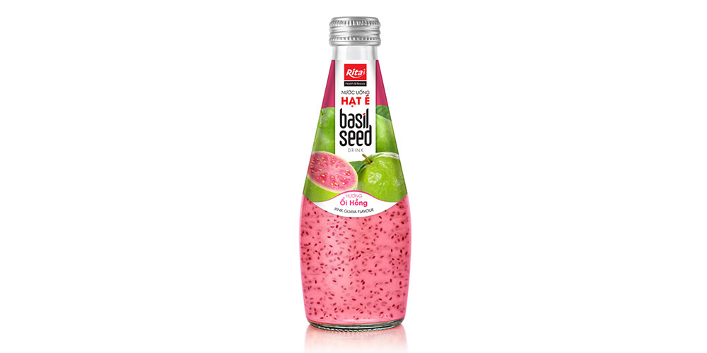 290ML GLASS BOTTLE BASIL SEED GUAVA FLAVOR