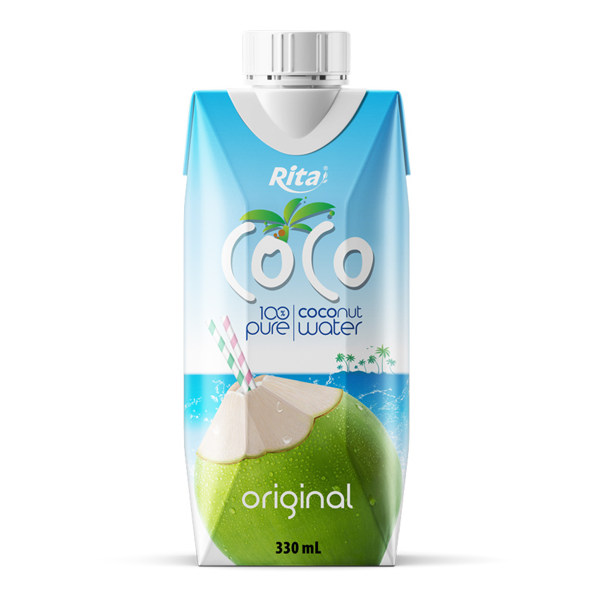Coco 100% Pure Coconut Water 330ml Paper Box