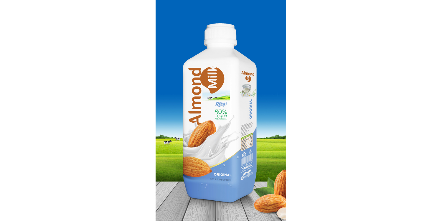 Almond milk Original 1000ml PP bottle