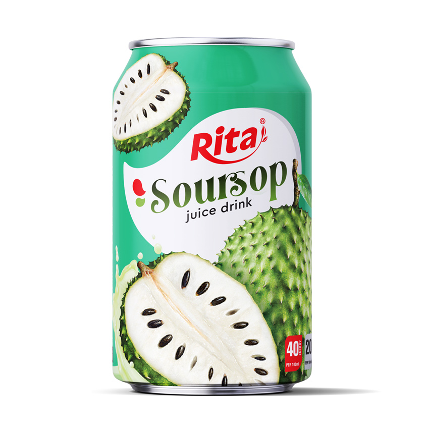 Best Fruit Juice 330ml Short Can With Soursop Flavor