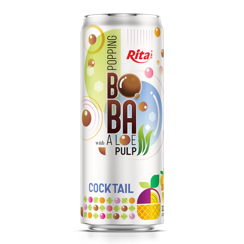 Delicious Cocktail Flavored Bubble Tea 320ml Can