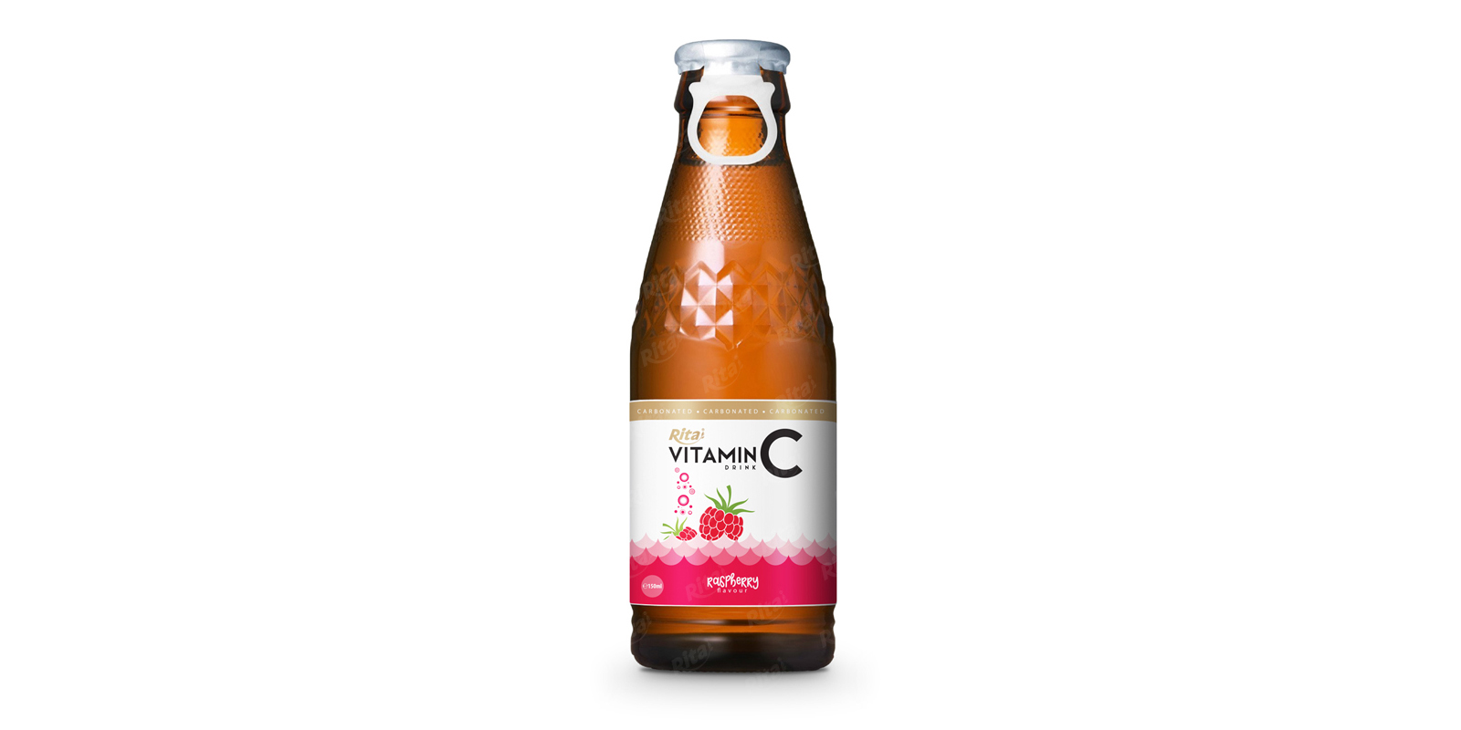 Vitamin C  glass bottle