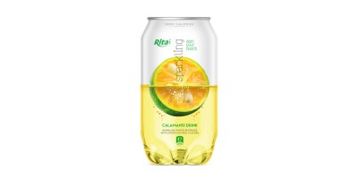 Pet can 350ml Sparkling drink with calamasi  flavor