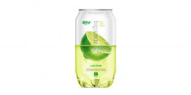 Pet can 350ml Sparkling drink with lime  flavor