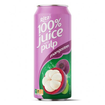 100% Natural Mangosteen Juice With Pulp 500ml Cans