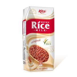 Brown Rice Milk 200ml Box Packing Rita Brand