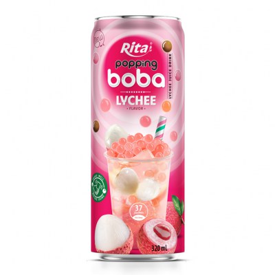 Best Popping Boba With Lyhee Flavor Canned