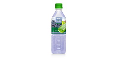 Aloe vera with blueberry flavor 500ml Pet Bottle