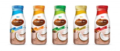  Coconut milk Coffee Creamer in Glass bottle