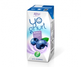 Aseptic 200ml blueberry Yoghurt