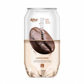 Pet can 350ml Sparkling drink with coffee flavor