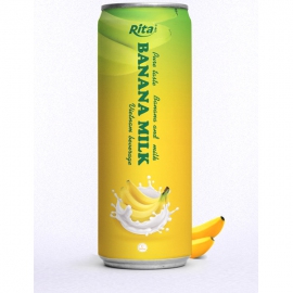 Juice packaging design Banana milk drink