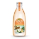 250ML GLASS BOTTLE COCONUT WATER WITH PINEAPPLE FLAVOR