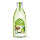 250ML GLASS BOTTLE COCONUT WATER WITH APPLE FLAVOR