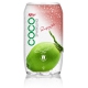 Sparking coconut water  with pomegranate  juice