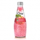 290ml Glass Bottle Chia Seed Drink with Peach Flavor